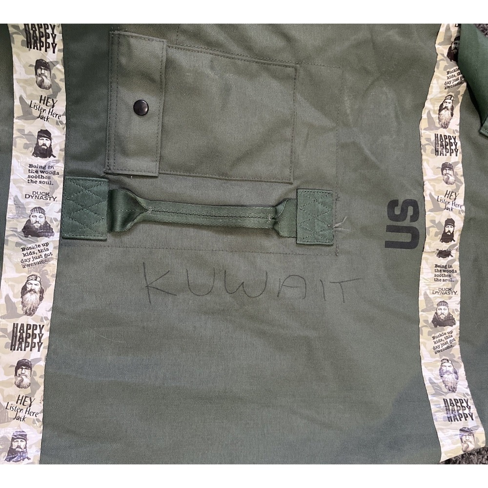 US Military Army‎ Duffle Duffel Bag, OD Green, Nylon, Top Load